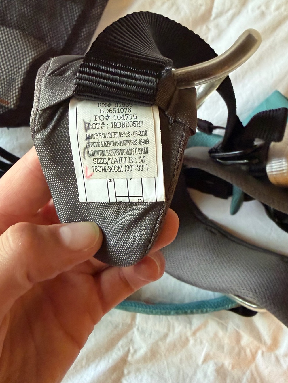 Black Diamond Women’s Teal and Brown Climbing Harness Pack - Picture 4 of 4